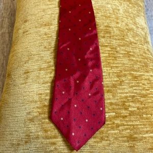 Tommy Hilfiger men's red, white and blue stars tie